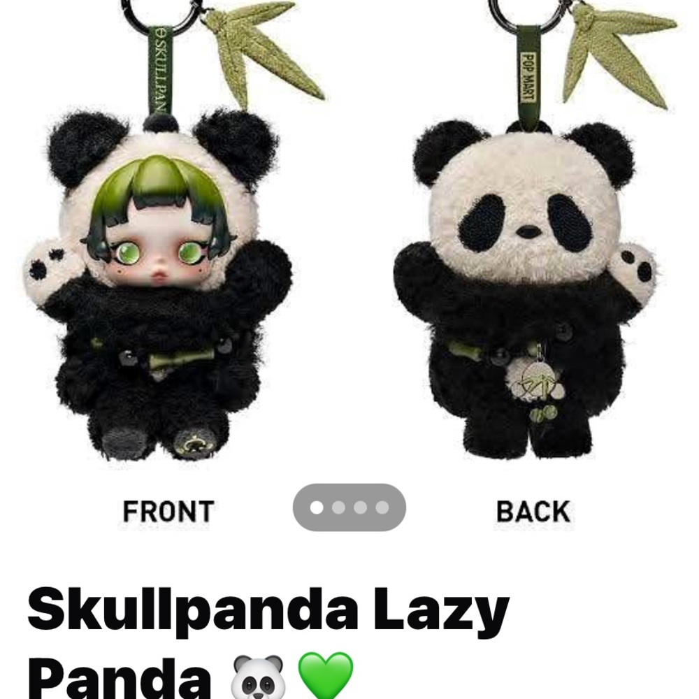 skull Panda Exclusive Popmart - Black and White I love her!!! - Picture 2 of 9